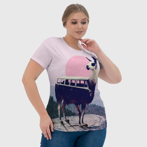 Женская футболка 3D Lamabus - фото 6