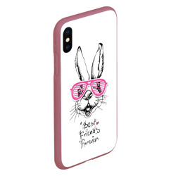 Чехол для iPhone XS Max матовый Best Friends Forever - фото 2