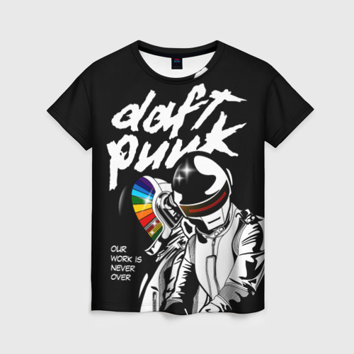 Женская футболка 3D Daft Punk, цвет 3D печать