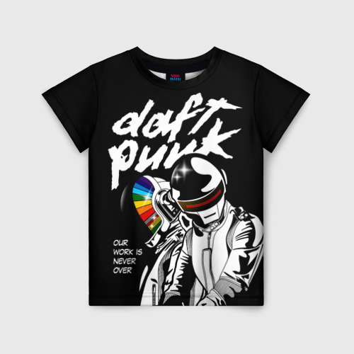 Детская футболка 3D Daft Punk, цвет 3D печать