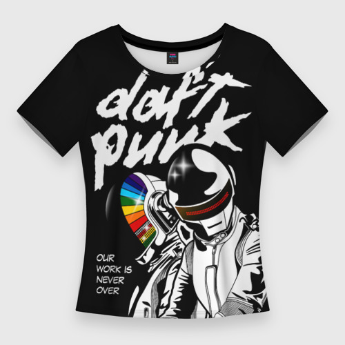 Женская футболка 3D Slim Daft Punk, цвет 3D печать