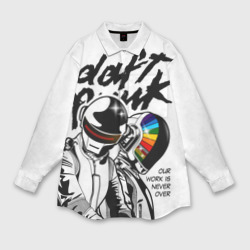 Мужская рубашка oversize 3D Daft Punk