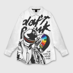 Женская рубашка oversize 3D Daft Punk