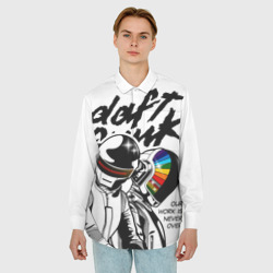 Мужская рубашка oversize 3D Daft Punk - фото 2