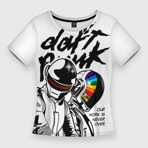 Женская футболка 3D Slim Daft Punk, цвет 3D печать