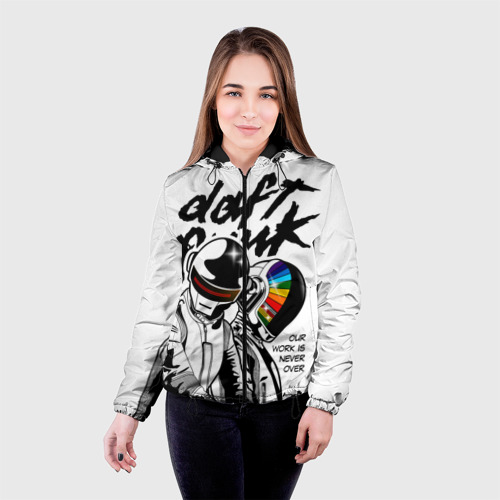 Женская куртка 3D Daft Punk, цвет черный - фото 3