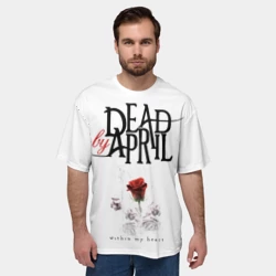 Мужская футболка oversize 3D Dead by April - фото 2