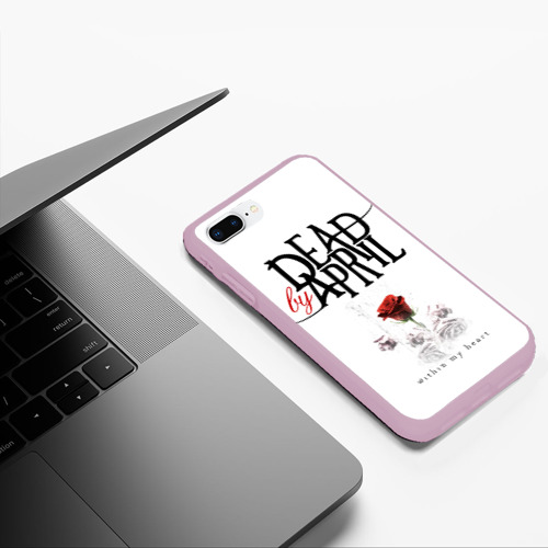 Чехол для iPhone 7Plus/8 Plus матовый Dead by April, цвет розовый - фото 5