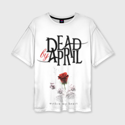 Женская футболка oversize 3D Dead by April