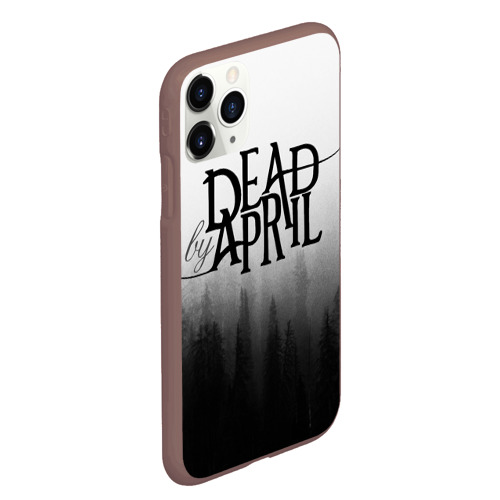 Чехол для iPhone 11 Pro Max матовый с принтом Dead by April, вид сбоку #3