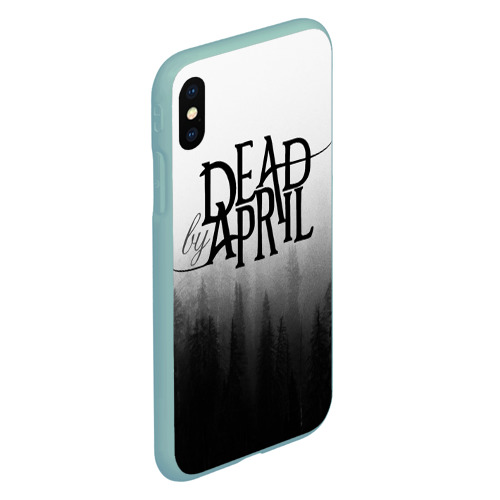 Чехол для iPhone XS Max матовый Dead by April, цвет мятный - фото 3