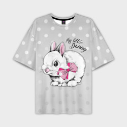 Мужская футболка oversize 3D My little Bunny