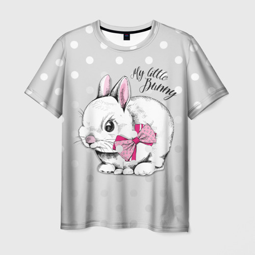 Мужская футболка 3D My little Bunny, цвет 3D печать