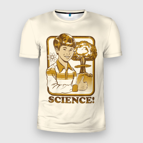 Мужская футболка 3D Slim Science, цвет 3D печать