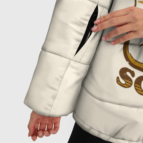 Женская зимняя куртка 3D с принтом Science, фото #4