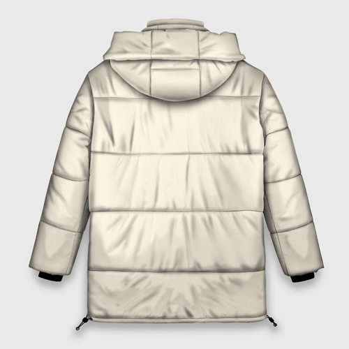 Женская зимняя куртка 3D с принтом Science, вид сзади #1