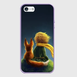 Чехол для iPhone 5/5S матовый Маленький принц с лисой
