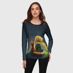 Женский лонгслив 3D Маленький принц с лисой - фото 2