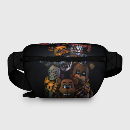 Поясная сумка 3D с принтом Five Nights at Freddy's, вид сзади #1