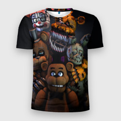 Мужская футболка 3D Slim Five Nights at Freddy's