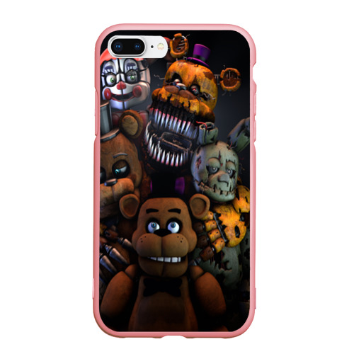 Чехол для iPhone 7Plus/8 Plus матовый с принтом Five Nights At Freddy`s, вид спереди #2