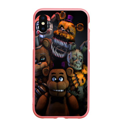 Чехол для iPhone XS Max матовый Five Nights at Freddy's