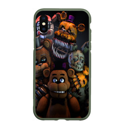 Чехол для iPhone XS Max матовый Five Nights at Freddy's