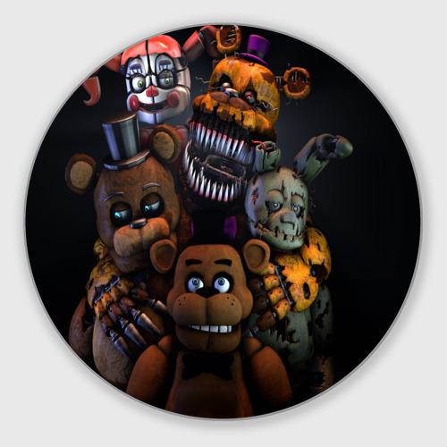 Круглый коврик для мышки Five Nights at Freddy's