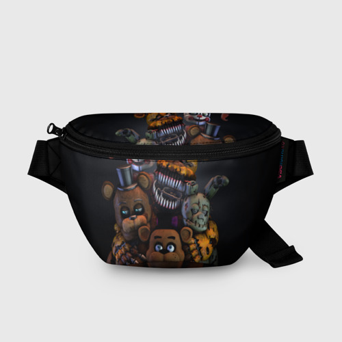 Поясная сумка 3D с принтом Five Nights at Freddy's, вид спереди #2
