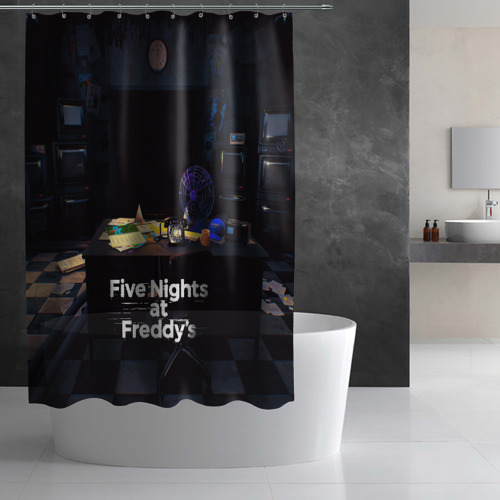 Штора 3D для ванной Five Nights at Freddy's  - фото 2
