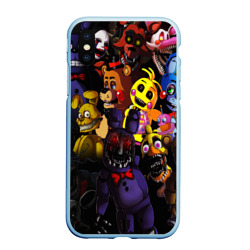 Чехол для iPhone XS Max матовый Five Nights at Freddy's