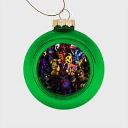 Ёлочный шар стеклянный/пластиковый Five Nights at Freddy's