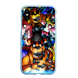 Чехол для iPhone XS Max матовый Five Nights at Freddy's