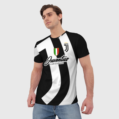 Мужская футболка 3D Ювентус, цвет 3D печать - фото 3