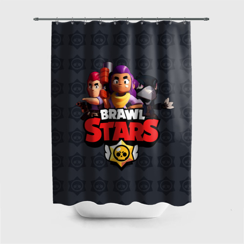 Штора 3D для ванной Brawl Stars Фото 01 Штора 3D для ванной Brawl Stars Фото 01