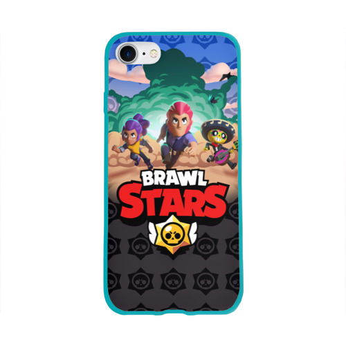 Чехол для Apple iPhone 8 силиконовый глянцевый Brawl Stars Фото 01 Чехол для Apple iPhone 8 силиконовый глянцевый Brawl Stars Фото 01
