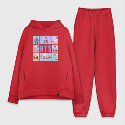 Женский костюм хлопок Oversize BTS БТС bangtan boys