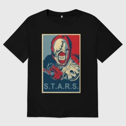 Женская футболка хлопок Oversize Staaars!!!