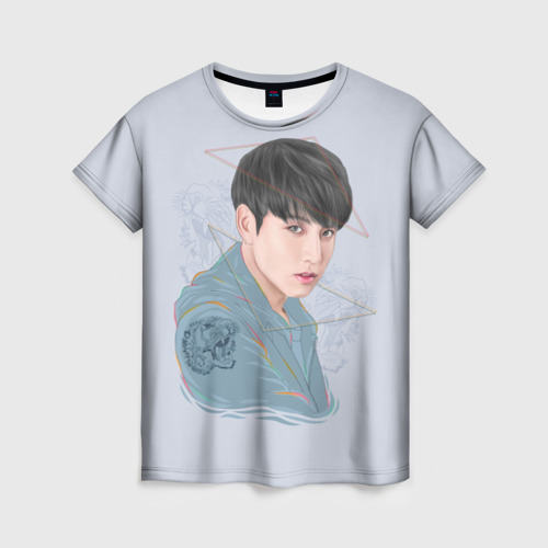 Женская футболка 3D Jeon Jungkook, цвет 3D печать