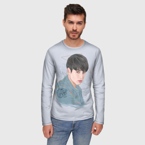 Мужской лонгслив 3D Jeon Jungkook, цвет 3D печать - фото 3