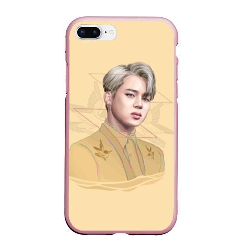 Чехол для iPhone 7Plus/8 Plus матовый Park Jimin, цвет розовый