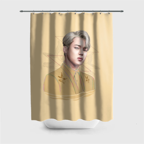Штора 3D для ванной Park Jimin Фото 01 Штора 3D для ванной Park Jimin Фото 01
