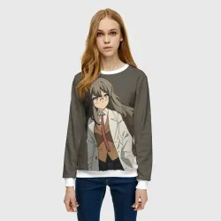 Женский свитшот 3D Rascal Does Not Dream Рио Футаба - фото 2