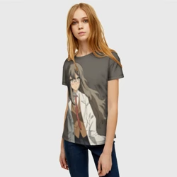 Женская футболка 3D Rascal Does Not Dream Рио Футаба - фото 2