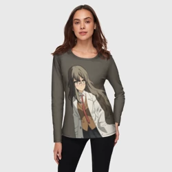 Женский лонгслив 3D Rascal Does Not Dream Рио Футаба - фото 2