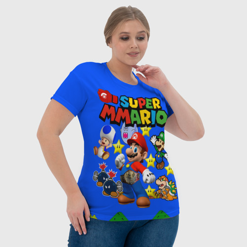 Женская футболка 3D с принтом Mario MMA, фото #4