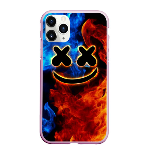 Чехол для iPhone 11 Pro Max матовый Marshmello Cosmos, цвет розовый