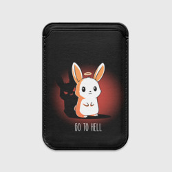Картхолдер Magsafe магнитный Go to hell - кролик