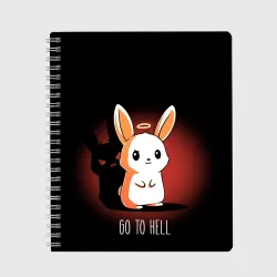 Тетрадь Go to hell - кролик