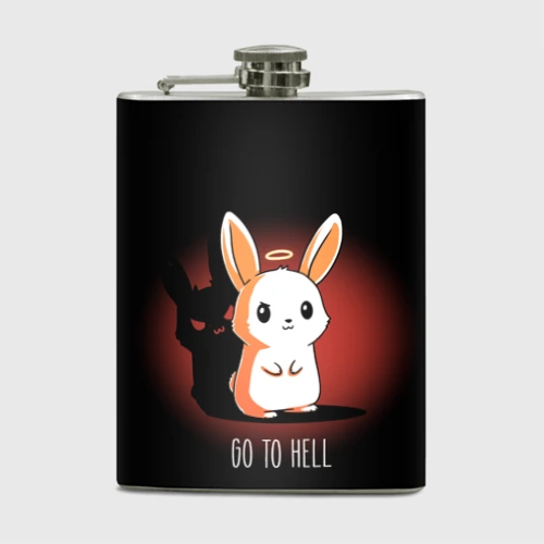 Фляга Go to hell - кролик